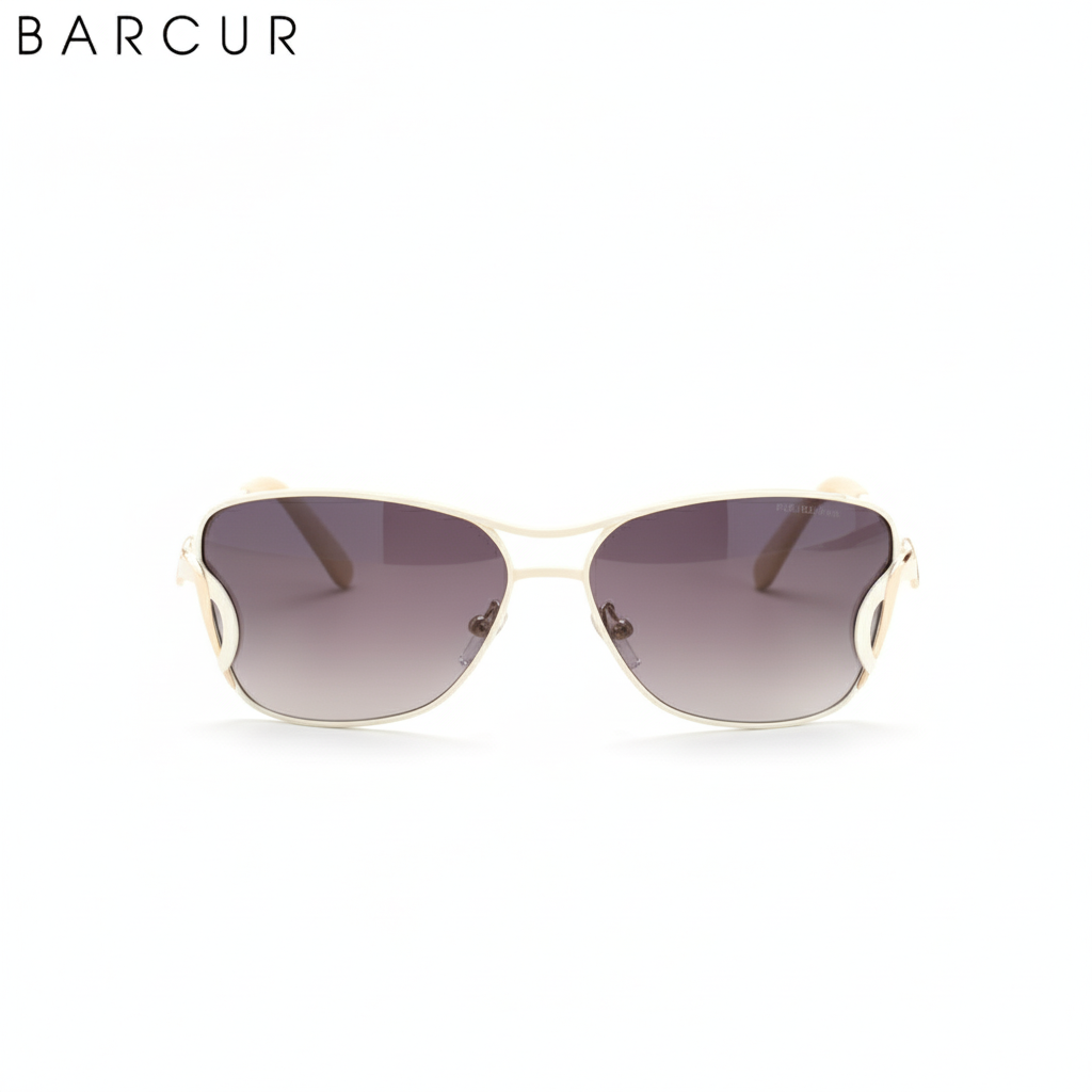 BARCUR 8014 Original – Lunettes de Soleil Oversize Papillon Polarisées UV400 pour Femme
